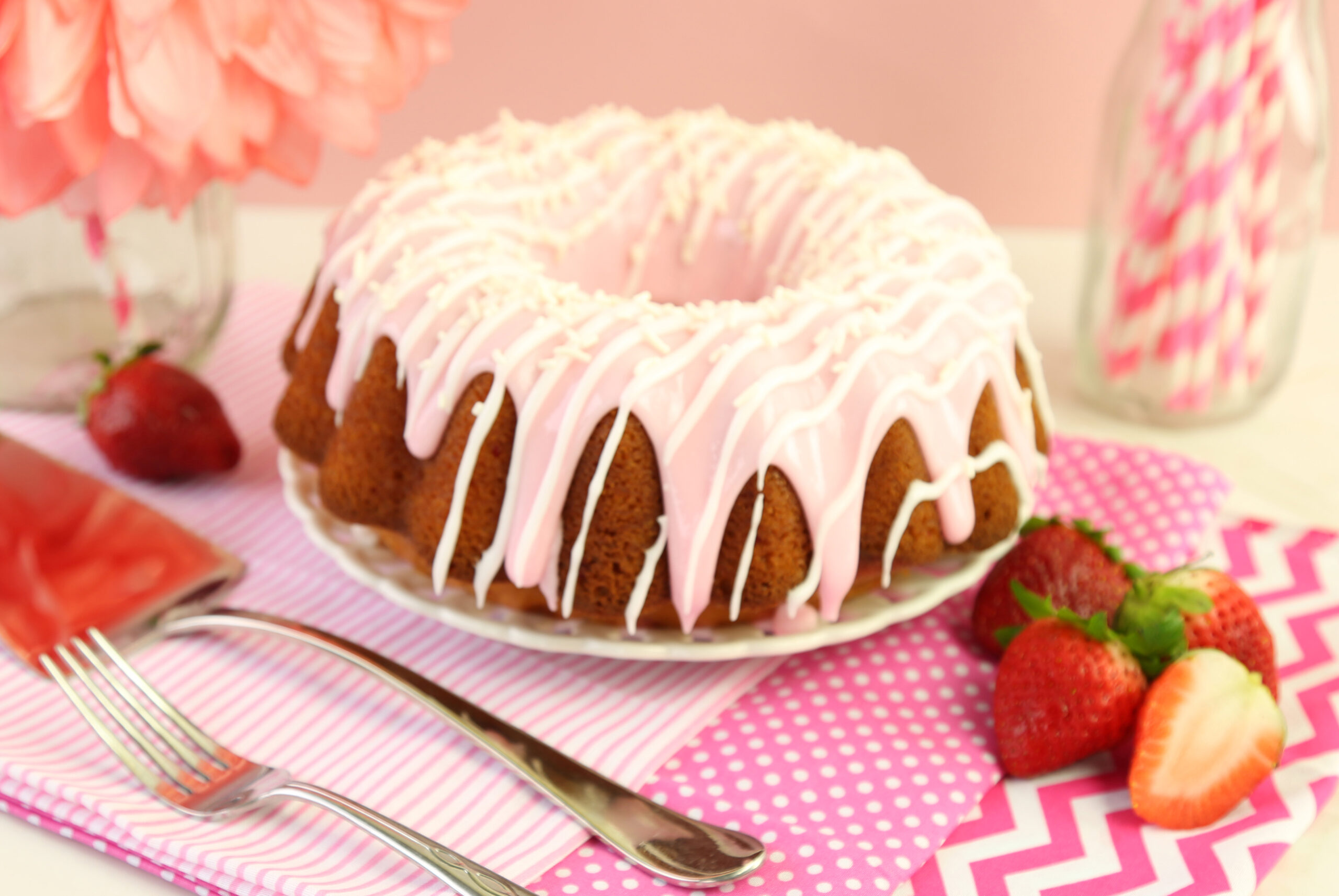 MWC Strawberry Bliss Bundt Cake