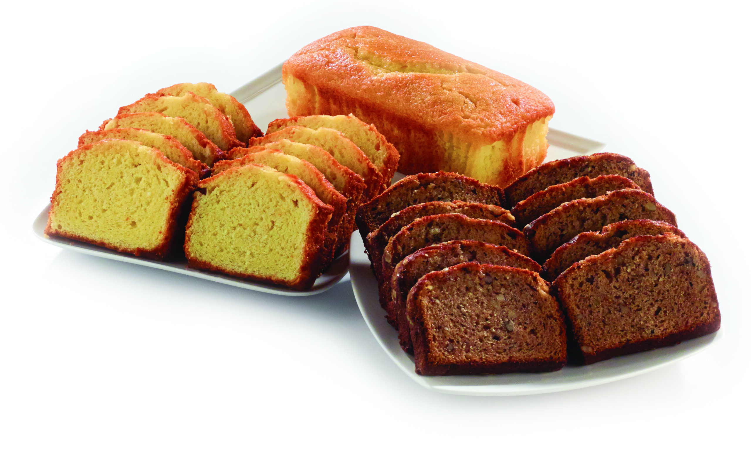 Assortment of cakes loaf and slices