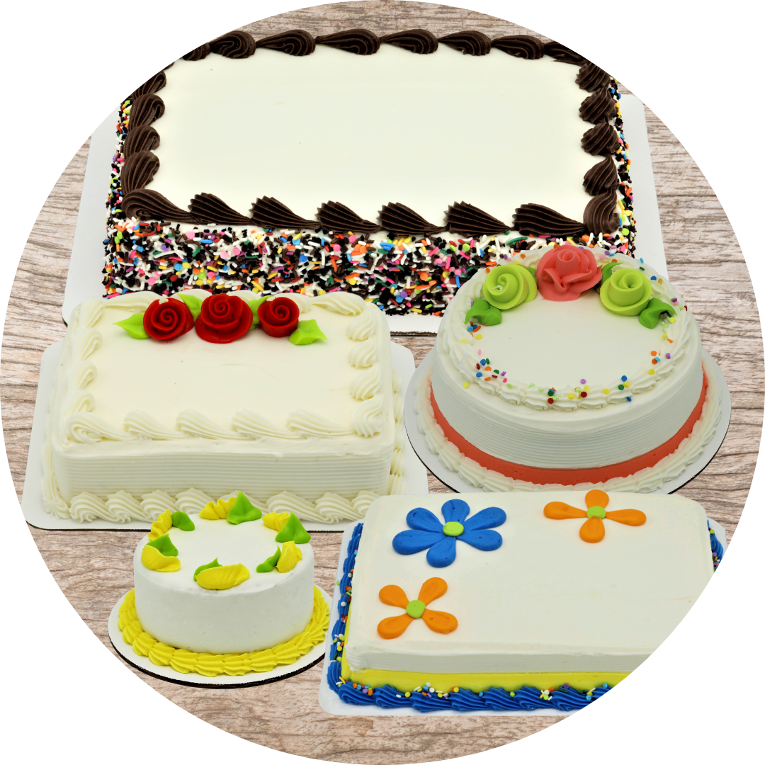 Two decorated chocolate cakes